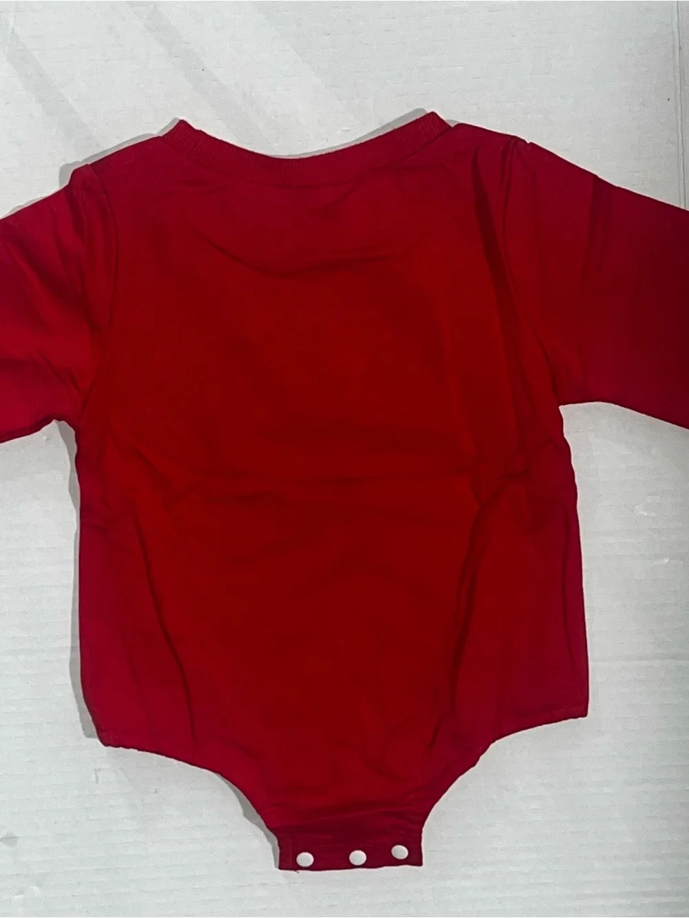 Red Reindeer Appliqué Baby One-Piece Onesie 3-6 Months